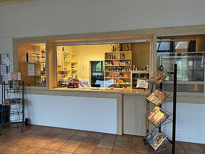 Der Kiosk steht den Mieter*innen bis zur Essensausgabe zur Verfügung.
